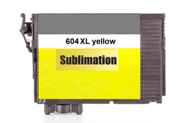 Druckerpatrone 604XL yellow, gelb mit Sublimationstinte für Epson