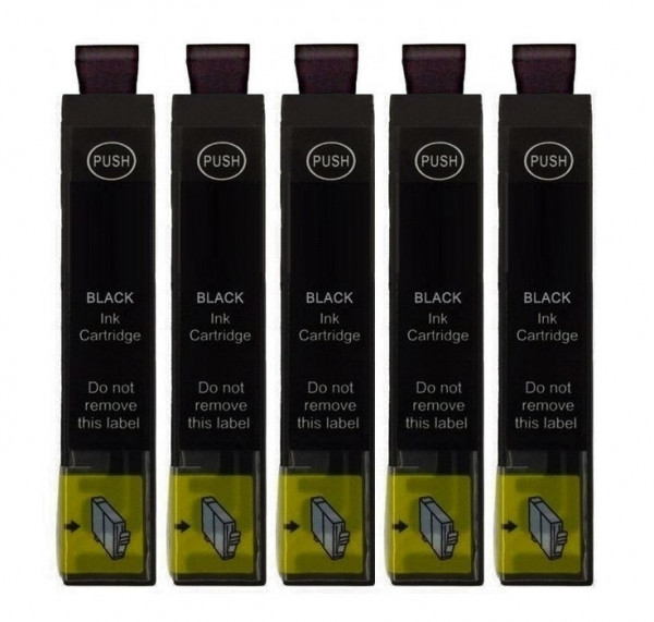 5 x kompatible Druckerpatrone wie Epson 603, 603XL Schwarz, Black - XXL Füllmenge