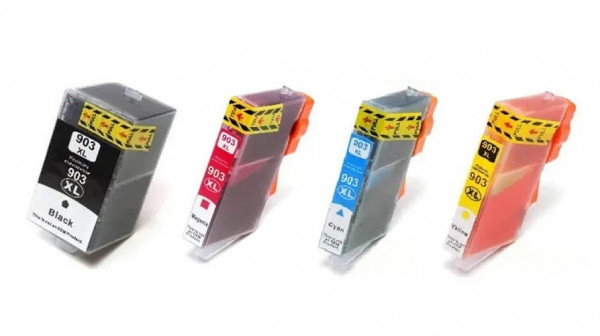Kompatibles Druckerpatronen Set HP 903XL schwarz, cyan, magenta, gelb