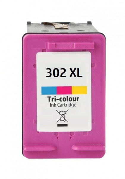 Kompatible Druckerpatrone HP 302XL color, dreifarbig - F6U65AE, F6U67AE