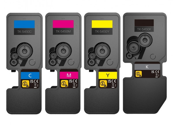 Kompatibles Tonerkartuschen Set Kyocera TK-5450 Schwarz, Cyan, Magenta, Gelb