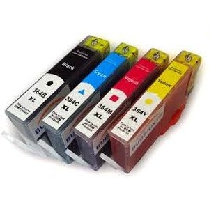 Druckerpatronen Set wie HP 364 XL black, cyan, magenta, yellow - 4 Patronen