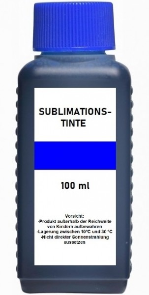 100 ml Sublimationstinte cyan - für Epson, Ricoh, Sawgrass, Mutoh, Mimaki, Roland...