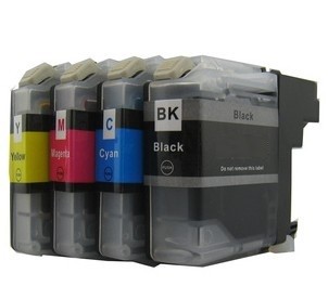 Kompatibles Druckerpatronen-Set Brother LC-123 black, cyan, magenta, yellow XL