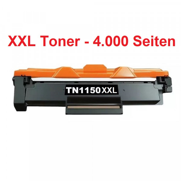 Kompatible XXL-Tonerkartusche Brother TN-1150 XXL black, schwarz, 4.000 Seiten - TN1150XXL