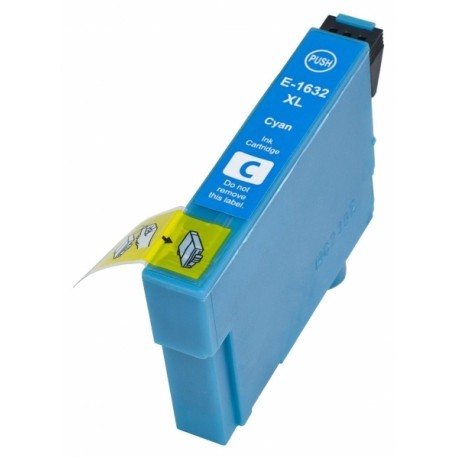 Kompatible Druckerpatrone Epson T1632, T16 XL cyan