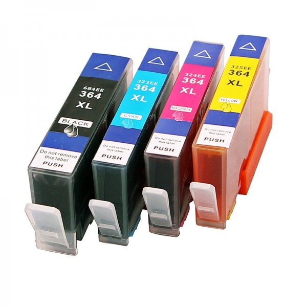 Kompatibles Druckerpatronen-Set HP 364XL black, cyan, magenta, yellow - 4 Patronen