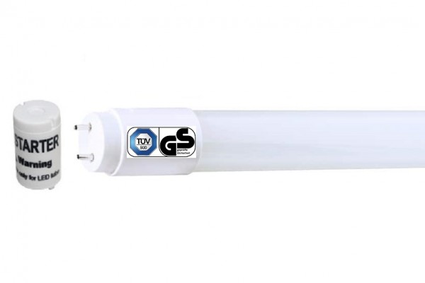 TÜV SÜD, GS - 60 cm LED-Röhre T8 - G13, 10 Watt, 330° Ausstrahlung, Tageslichtweiß 6000K