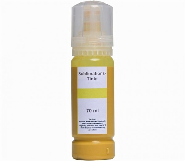 70 ml Dye Sublimationstinte yellow für Epson Ecotank 101, 102, 103, 104, 105, 106, 113, 114