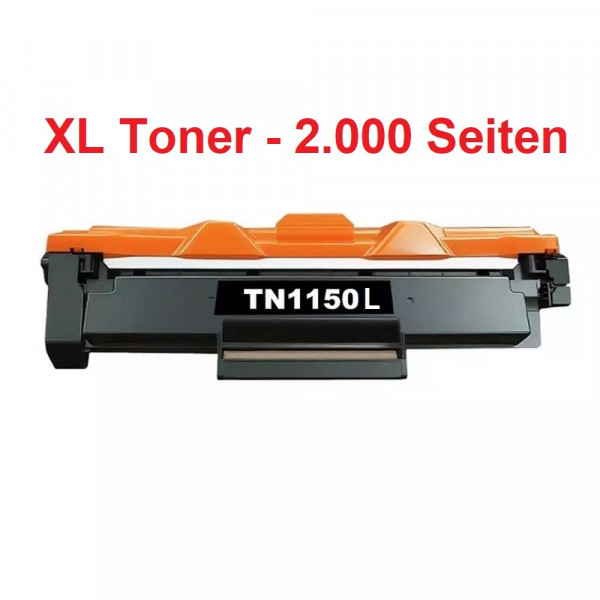 Kompatible XL-Tonerkartusche Brother TN-1150 L black, schwarz, 2.000 Seiten - TN1150L