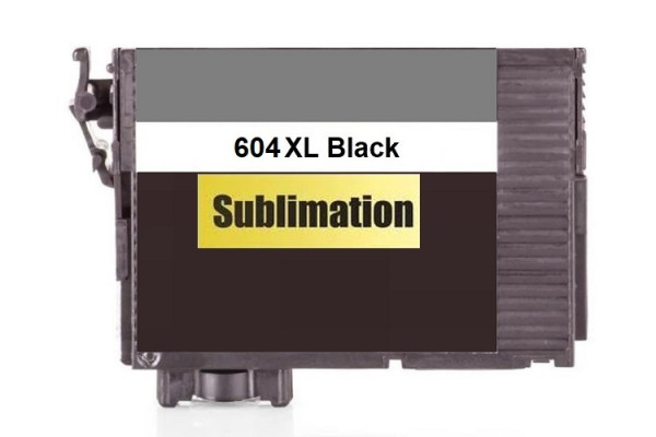 Druckerpatrone 604XL schwarz, black mit Sublimationstinte für Epson